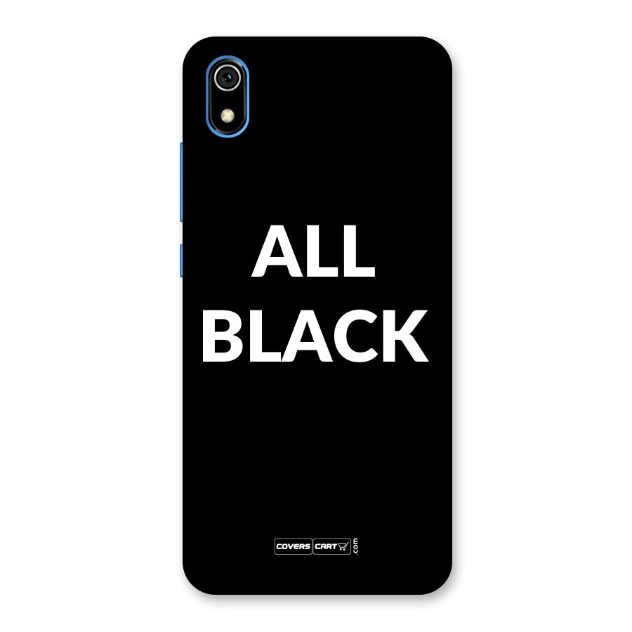 Raftaar All Black Back Case for Redmi 7A