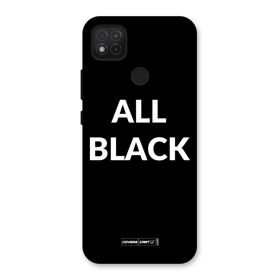 Raftaar All Black Back Case for Redmi 9