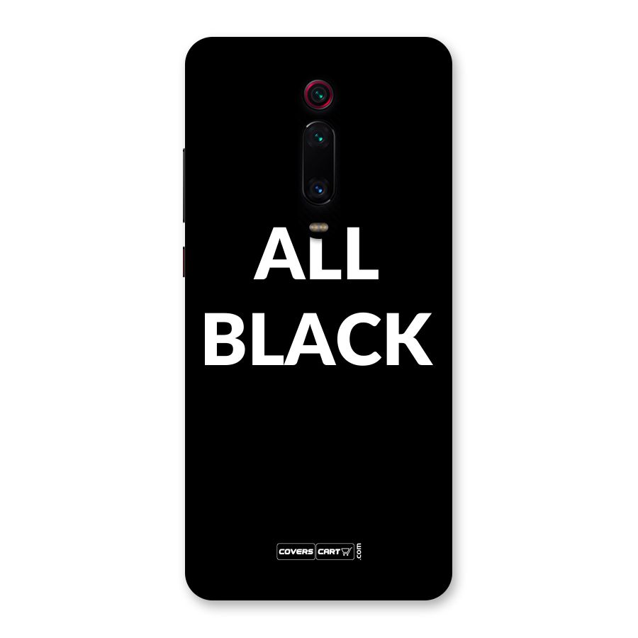 Raftaar All Black Back Case for Redmi K20