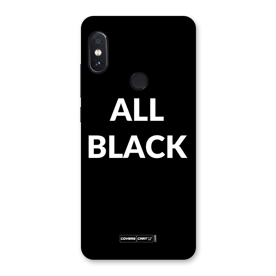 Raftaar All Black Back Case for Redmi Note 5 Pro