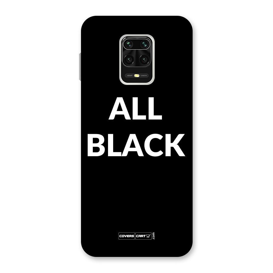 Raftaar All Black Back Case for Redmi Note 9 Pro