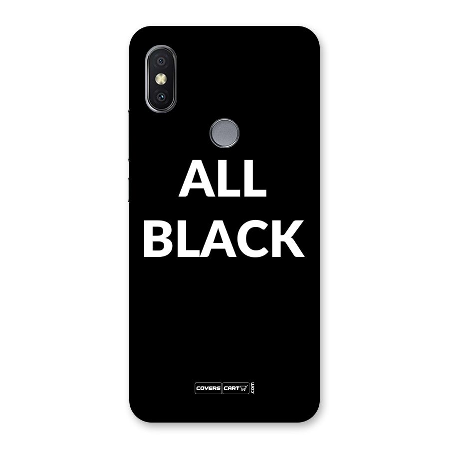 Raftaar All Black Back Case for Redmi Y2