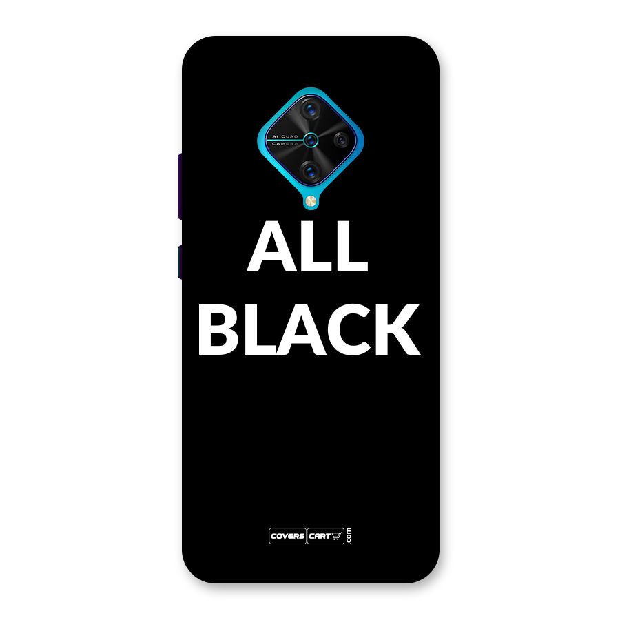 Raftaar All Black Back Case for Vivo S1 Pro