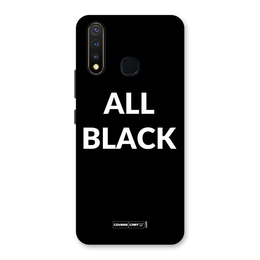 Raftaar All Black Back Case for Vivo U20