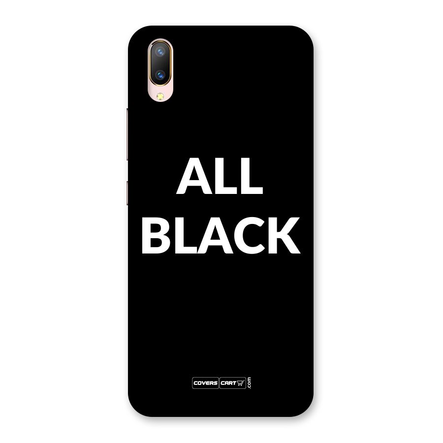 Raftaar All Black Back Case for Vivo V11 Pro