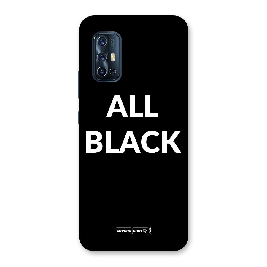 Raftaar All Black Back Case for Vivo V17