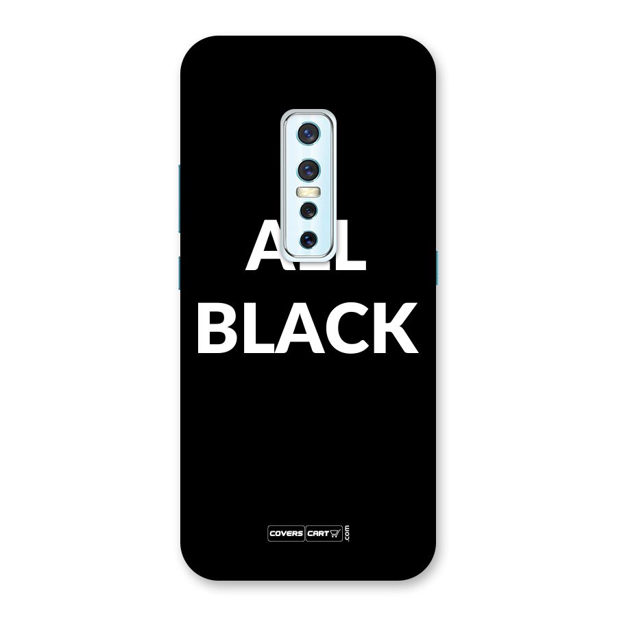 Raftaar All Black Back Case for Vivo V17 Pro