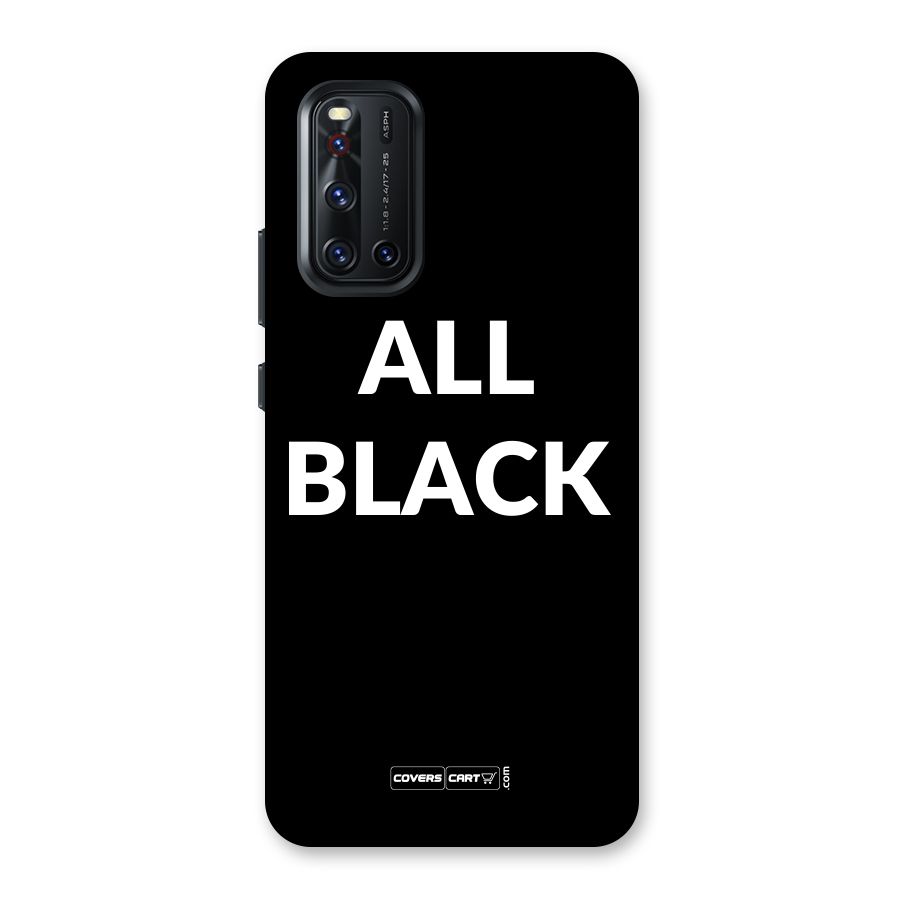 Raftaar All Black Back Case for Vivo V19