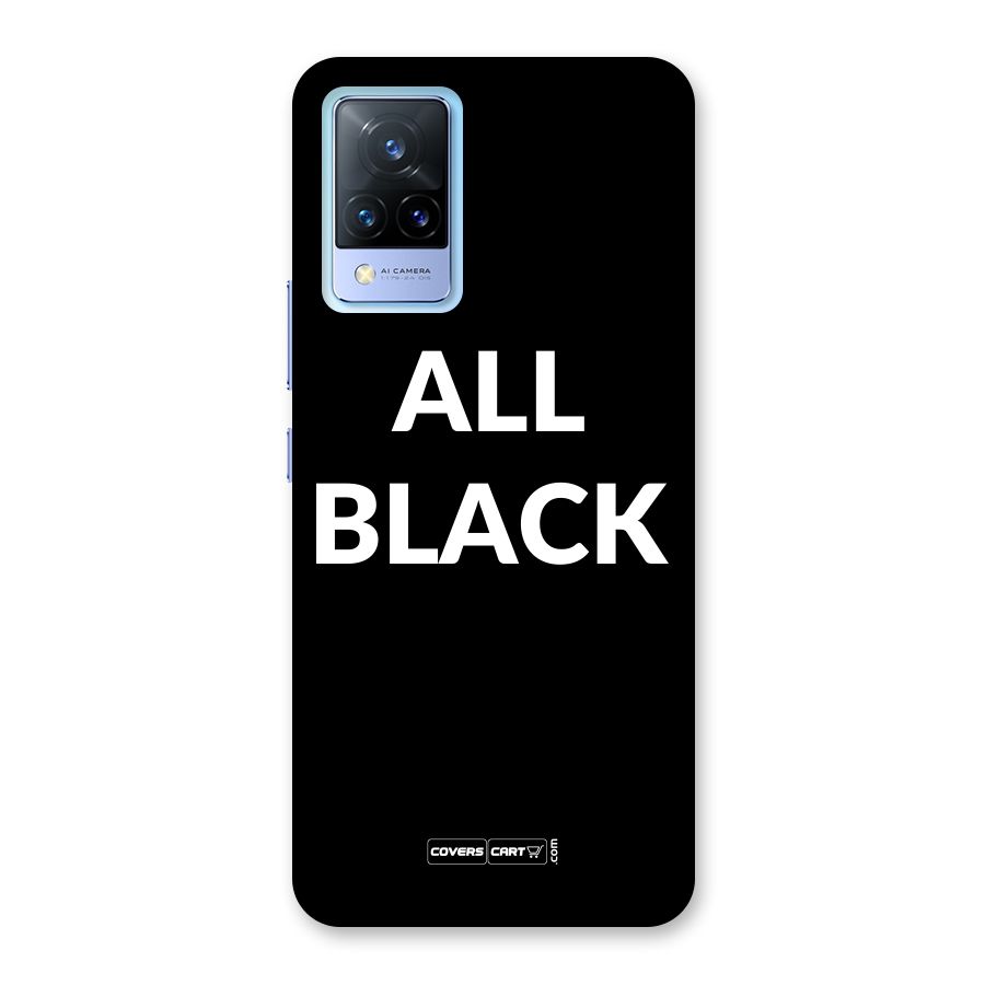 Raftaar All Black Back Case for Vivo V21 5G