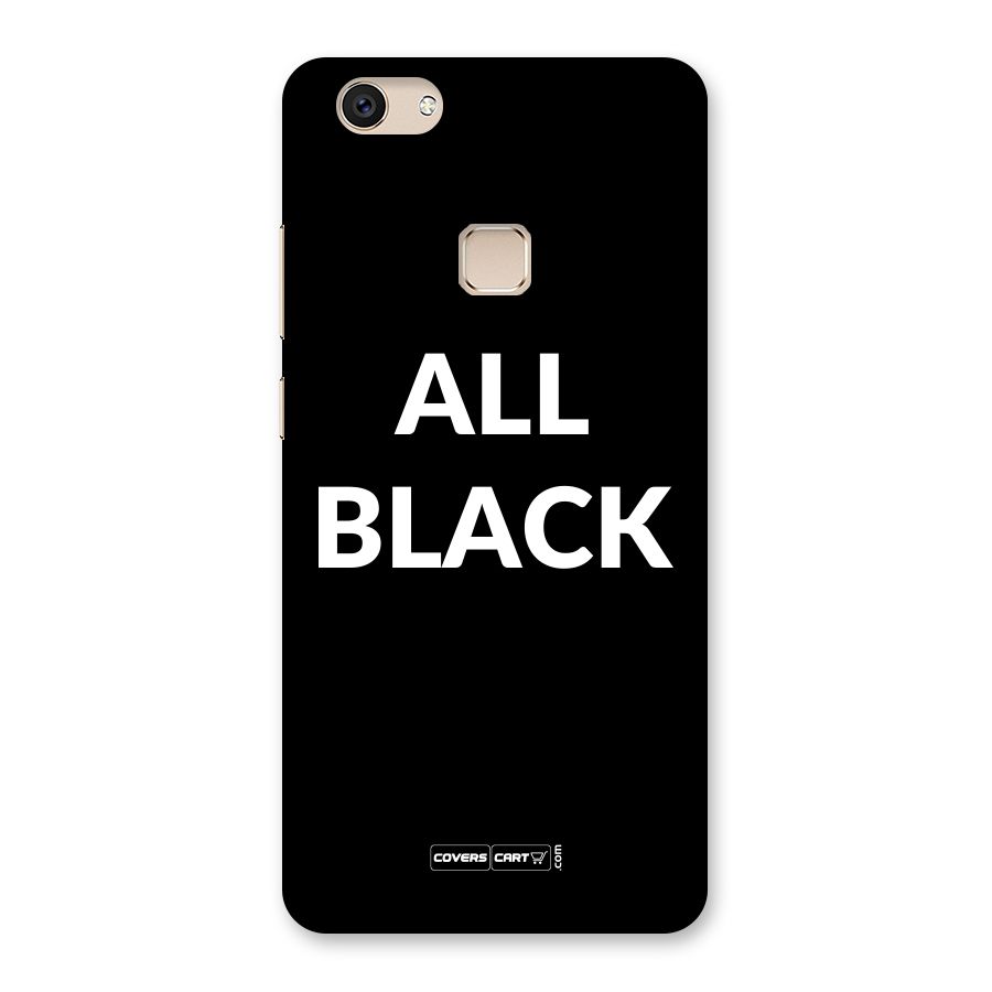Raftaar All Black Back Case for Vivo V7