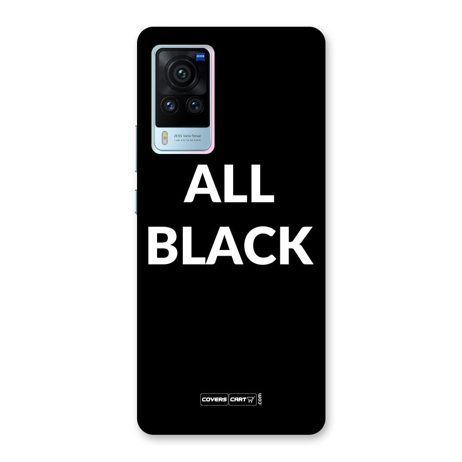 Raftaar All Black Back Case for Vivo X60 Pro