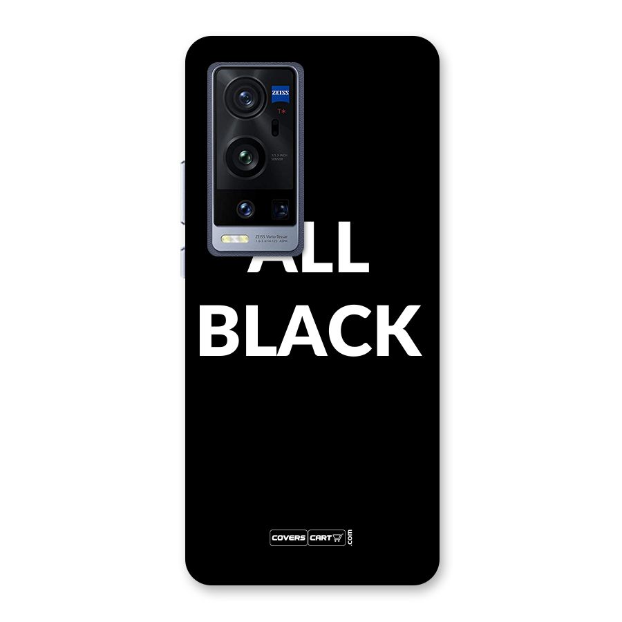 Raftaar All Black Back Case for Vivo X60 Pro Plus