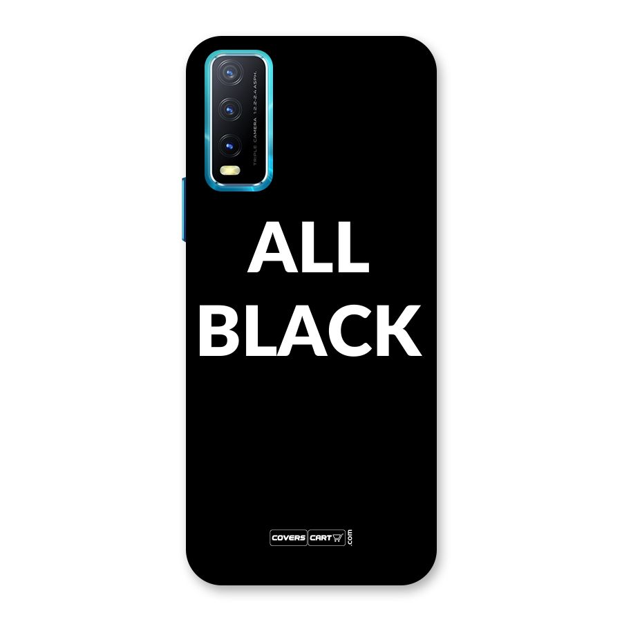 Raftaar All Black Back Case for Vivo Y20A