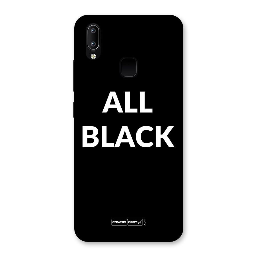 Raftaar All Black Back Case for Vivo Y93