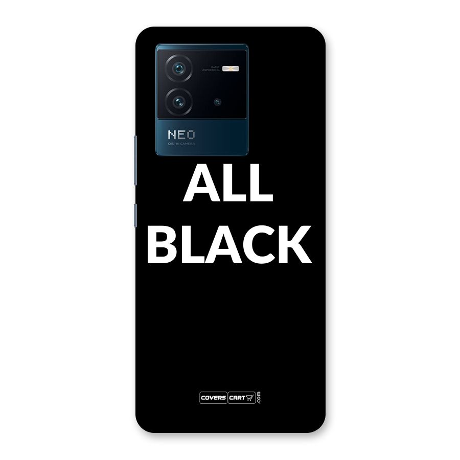 Raftaar All Black Back Case for Vivo iQOO Neo 6 5G
