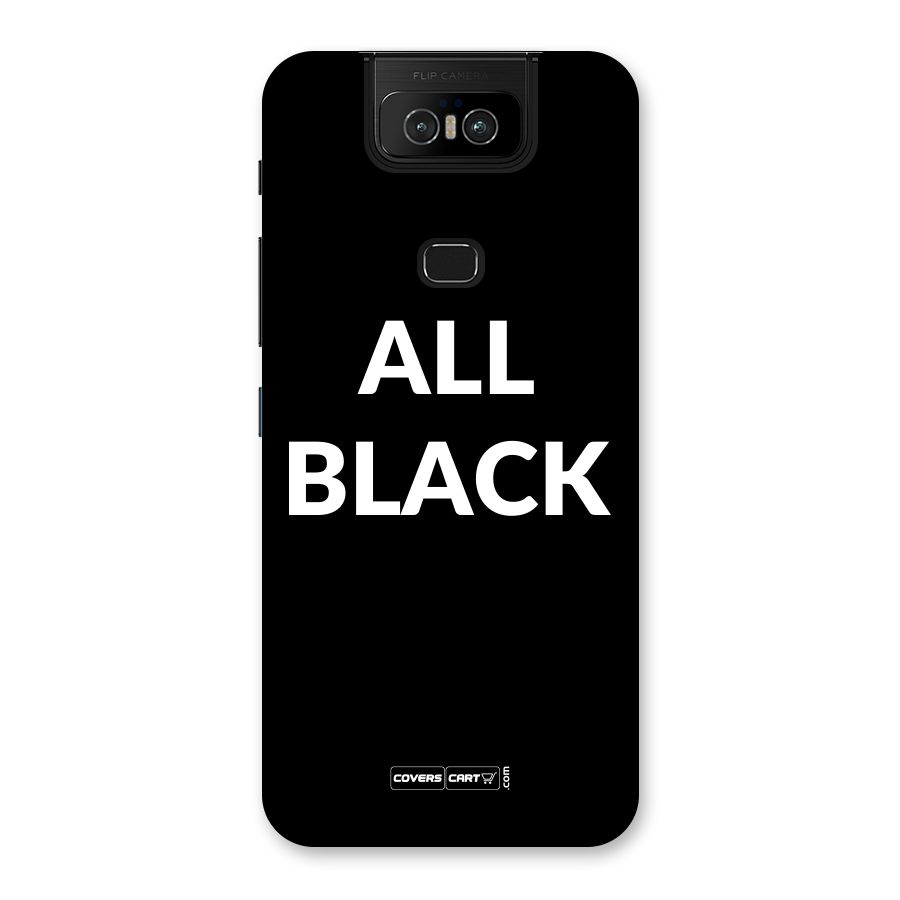 Raftaar All Black Back Case for Zenfone 6z