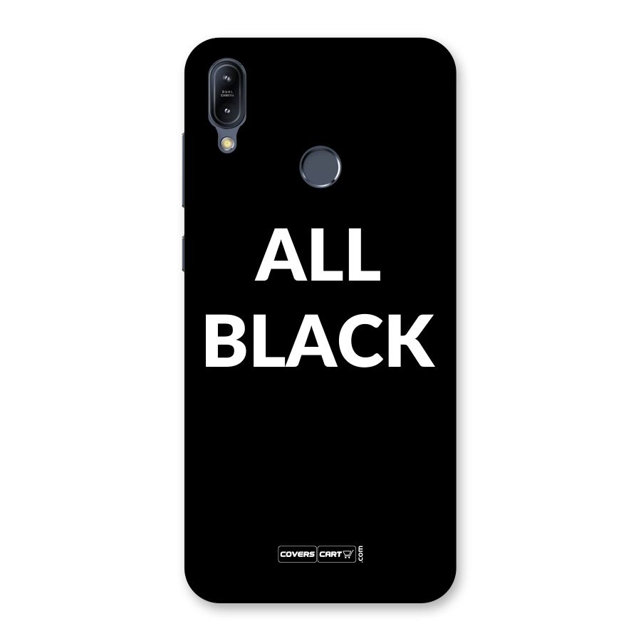 Raftaar All Black Back Case for Zenfone Max M2