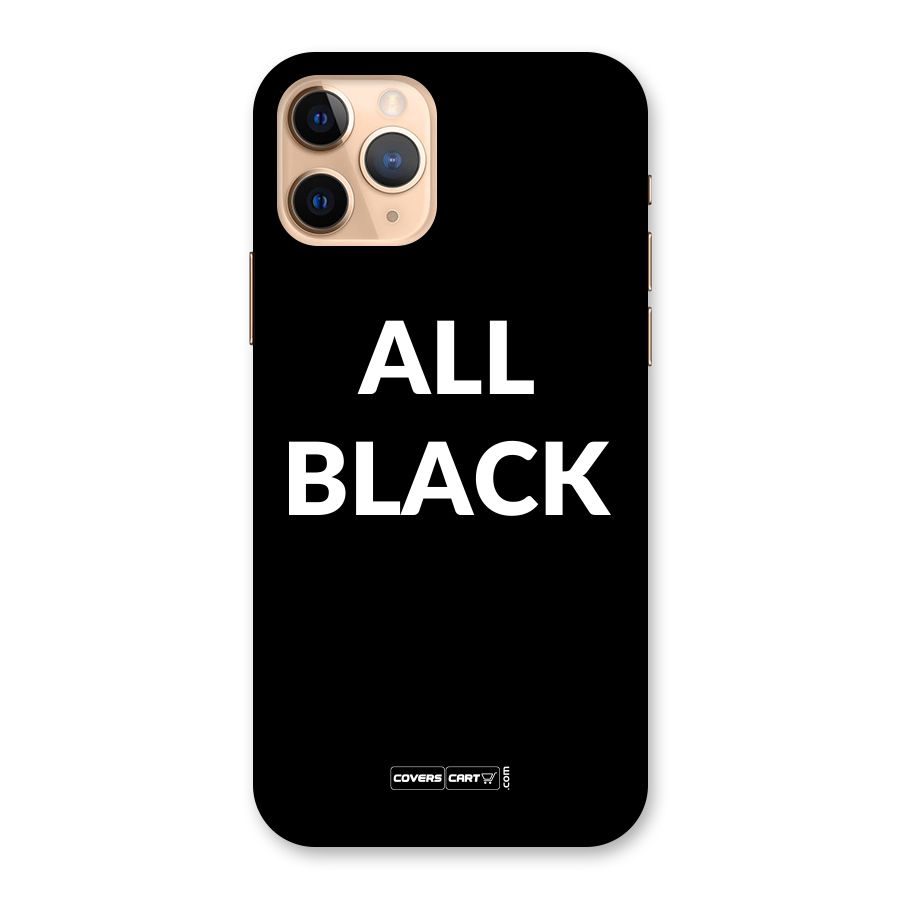 Raftaar All Black Back Case for iPhone 11 Pro
