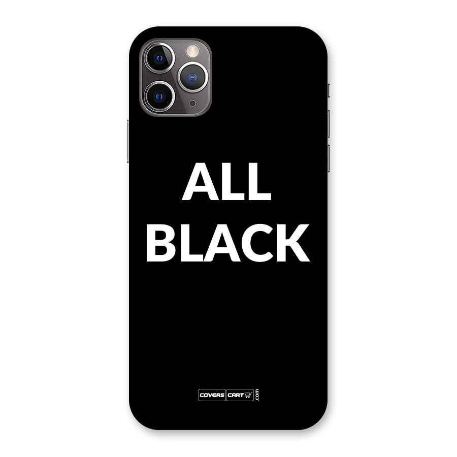 Raftaar All Black Back Case for iPhone 11 Pro Max
