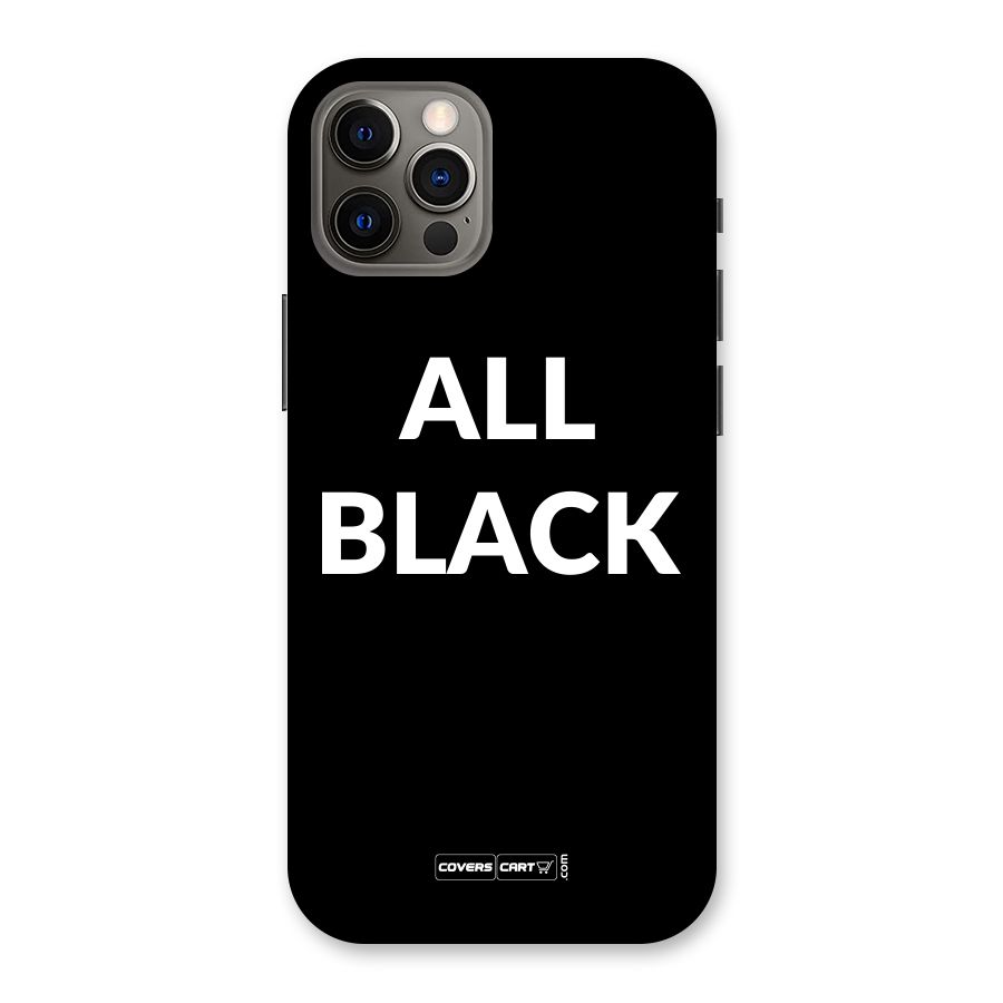 Raftaar All Black Back Case for iPhone 12 Pro