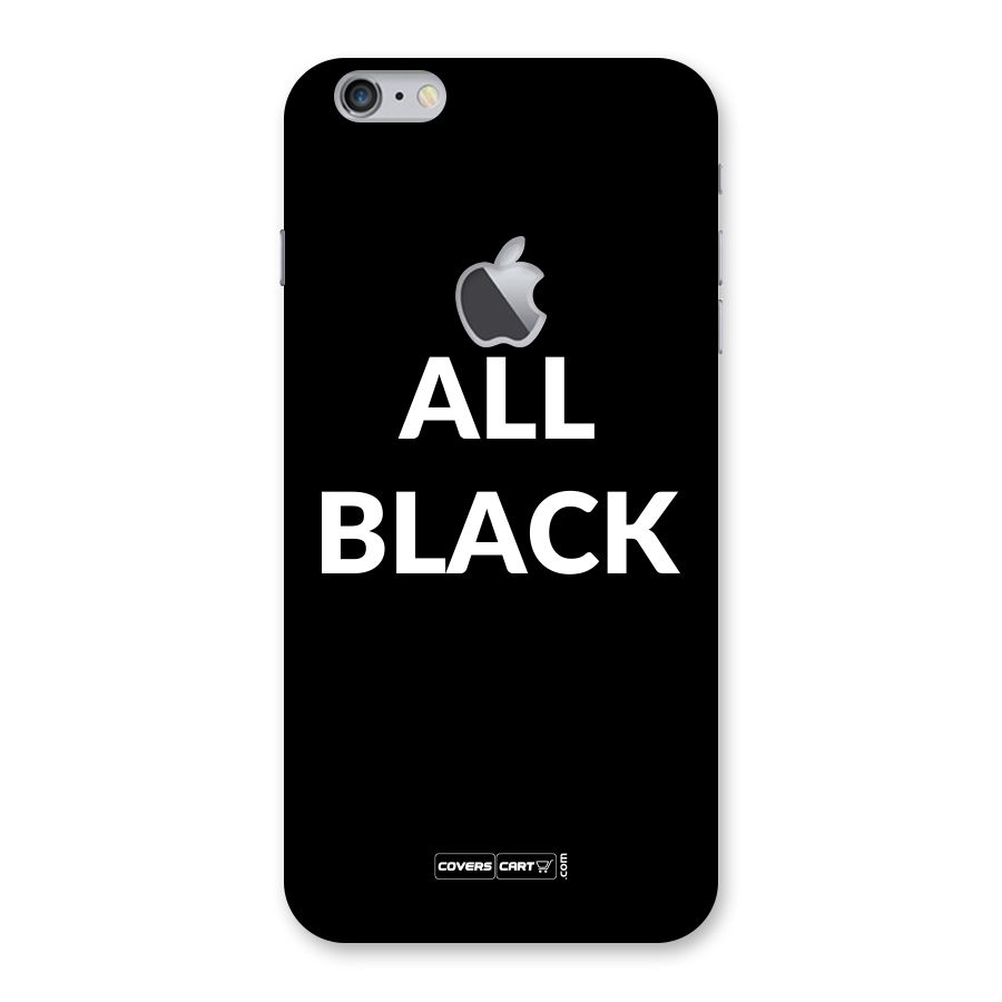 Raftaar All Black Back Case for iPhone 6 Plus 6S Plus Logo Cut