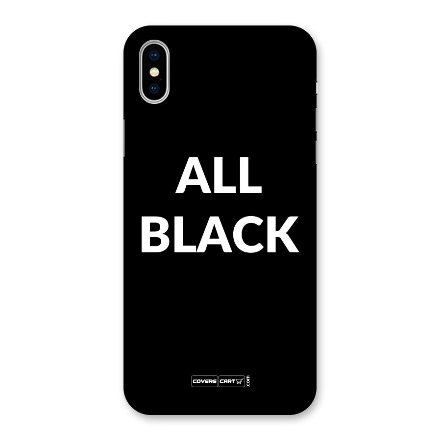 Raftaar All Black Back Case for iPhone XS