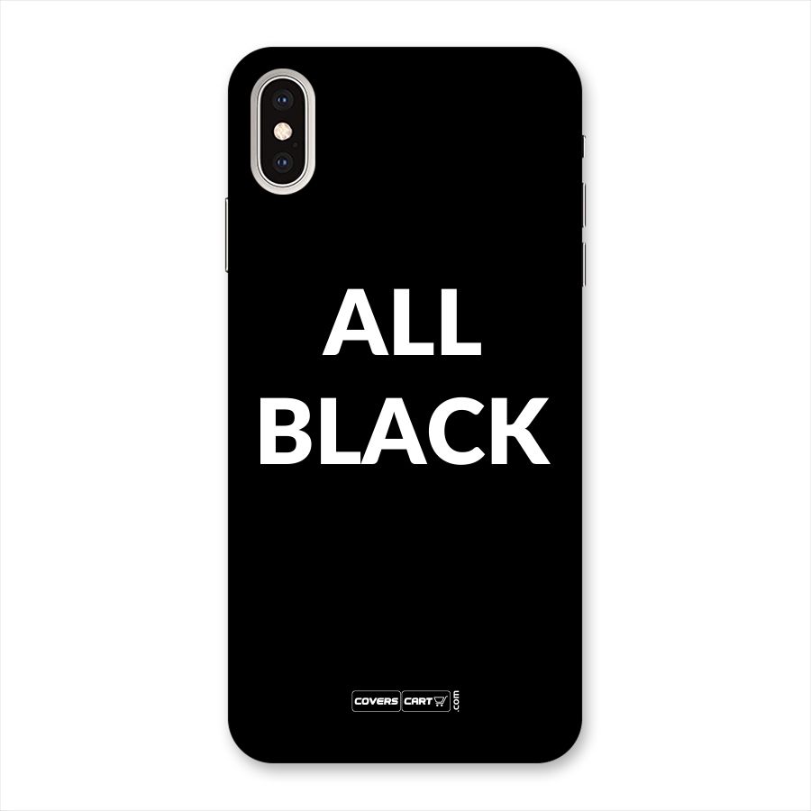 Raftaar All Black Back Case for iPhone XS Max