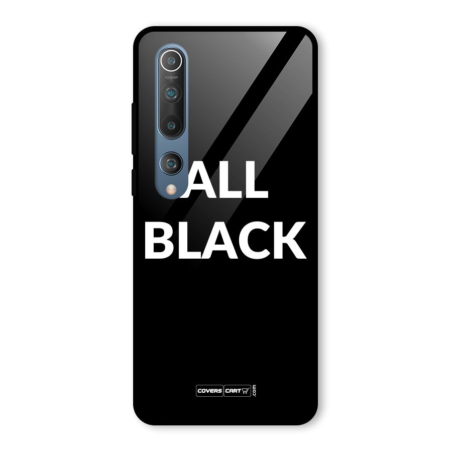 Raftaar All Black Glass Back Case for Mi 10