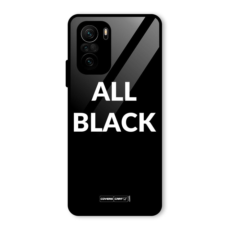 Raftaar All Black Glass Back Case for Mi 11x