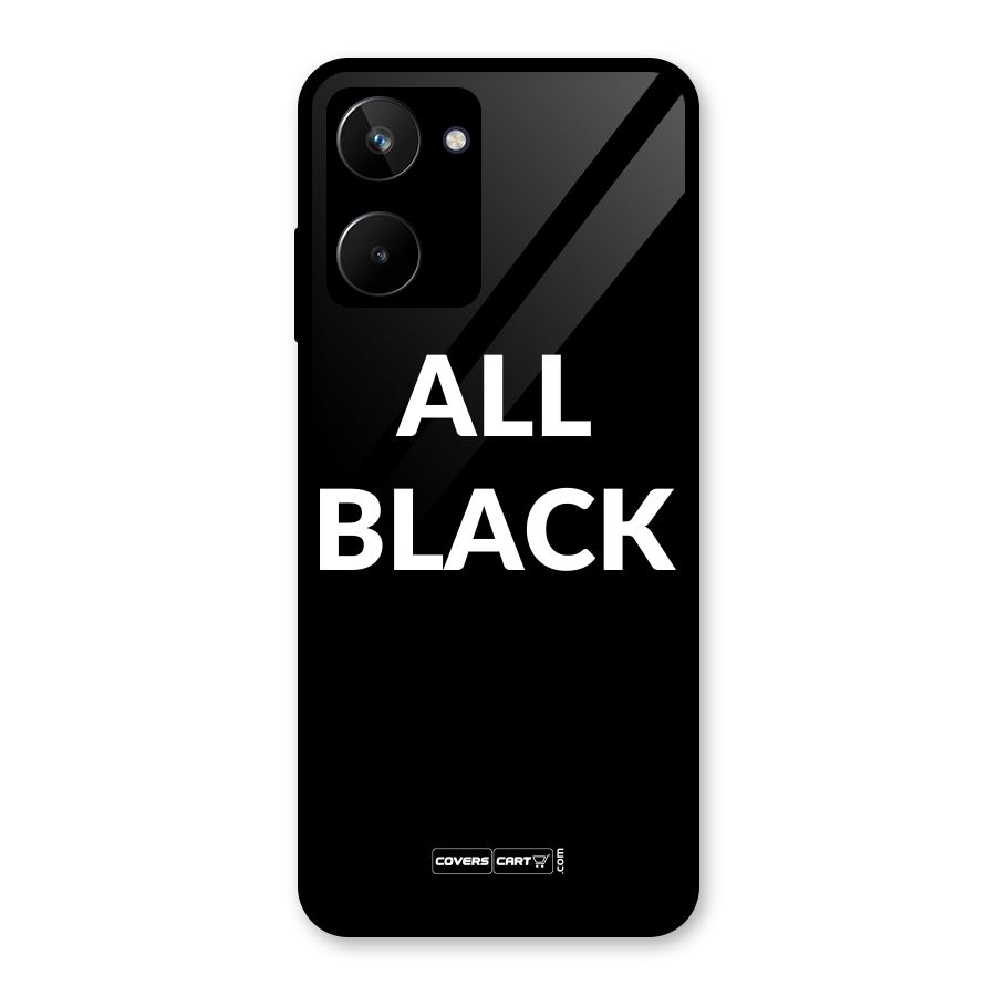 Raftaar All Black Glass Back Case for Realme 10