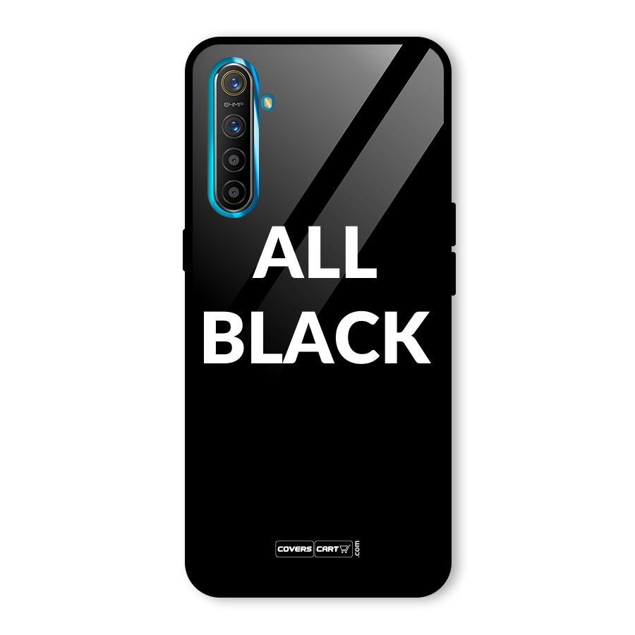 Raftaar All Black Glass Back Case for Realme X2