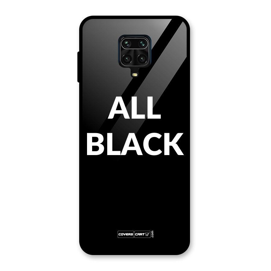 Raftaar All Black Glass Back Case for Redmi Note 10 Lite