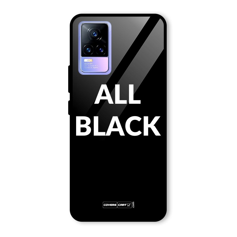 Raftaar All Black Glass Back Case for Vivo Y73