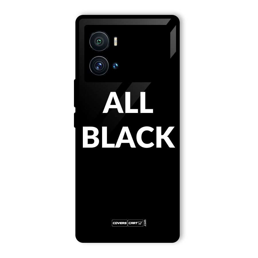 Raftaar All Black Glass Back Case for Vivo iQOO 9 Pro