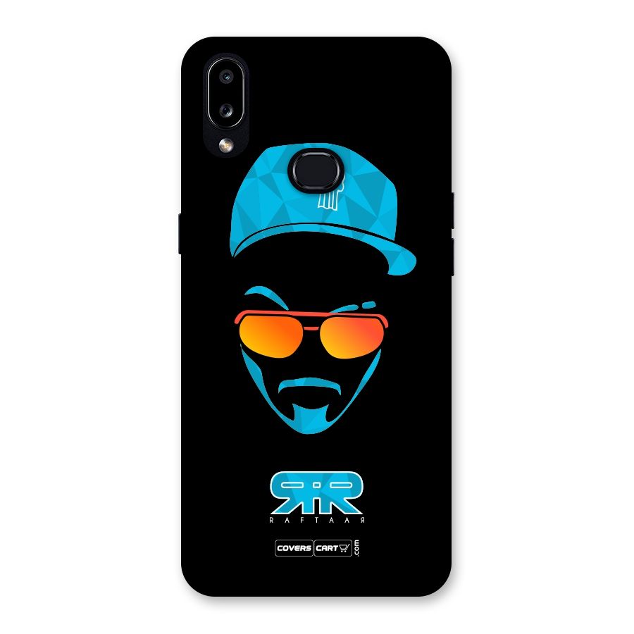 Raftaar Black and Blue Back Case for Galaxy A10s