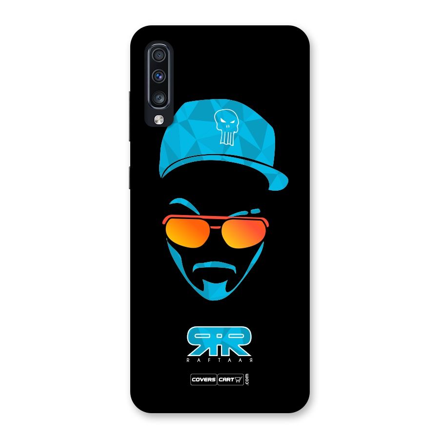 Raftaar Black and Blue Back Case for Galaxy A70