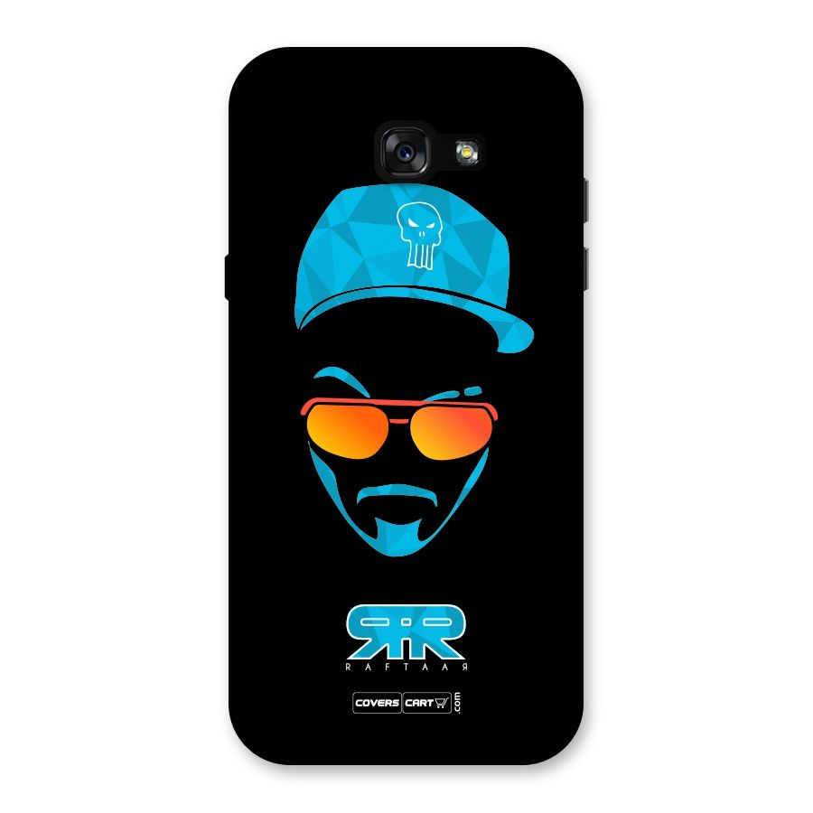 Raftaar Black and Blue Back Case for Galaxy A7 (2017)