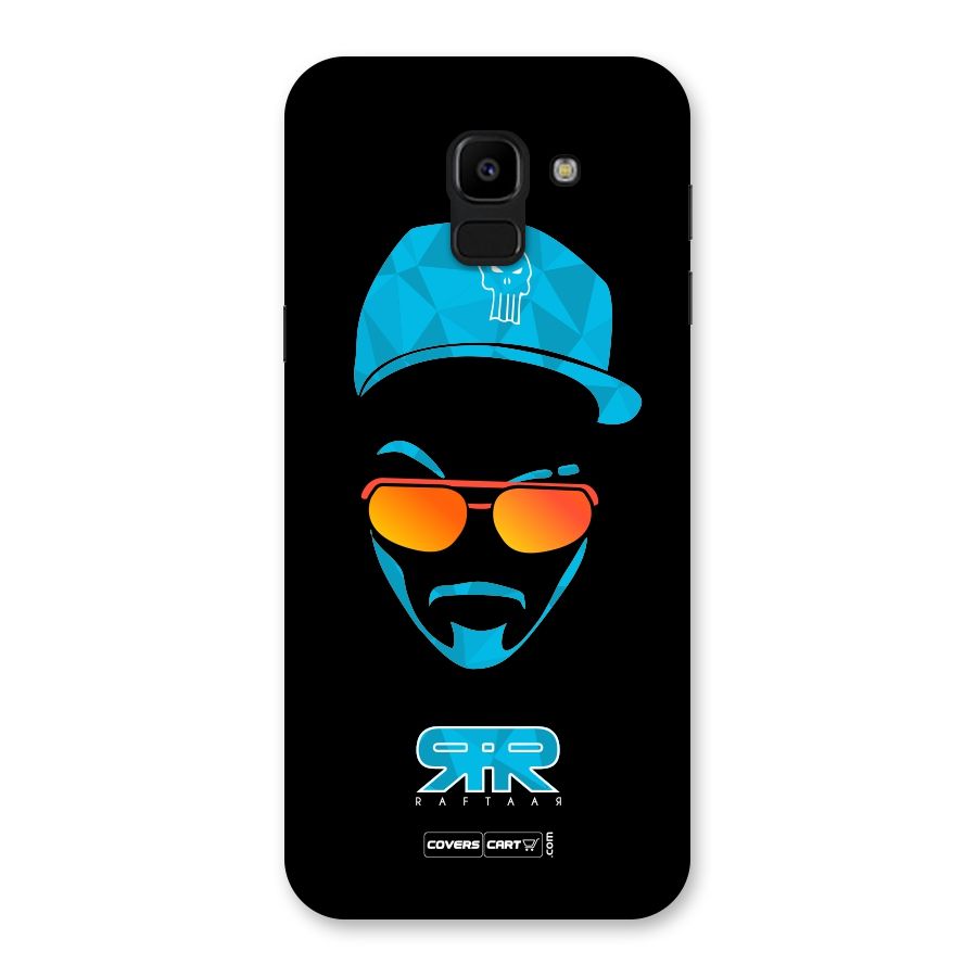 Raftaar Black and Blue Back Case for Galaxy J6
