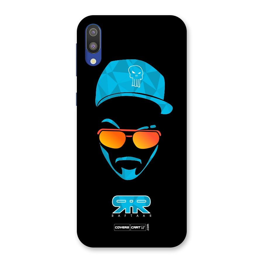 Raftaar Black and Blue Back Case for Galaxy M10