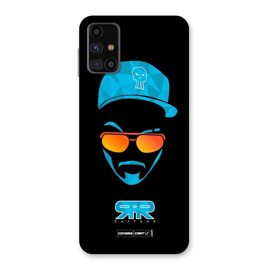 Raftaar Black and Blue Back Case for Galaxy M31s