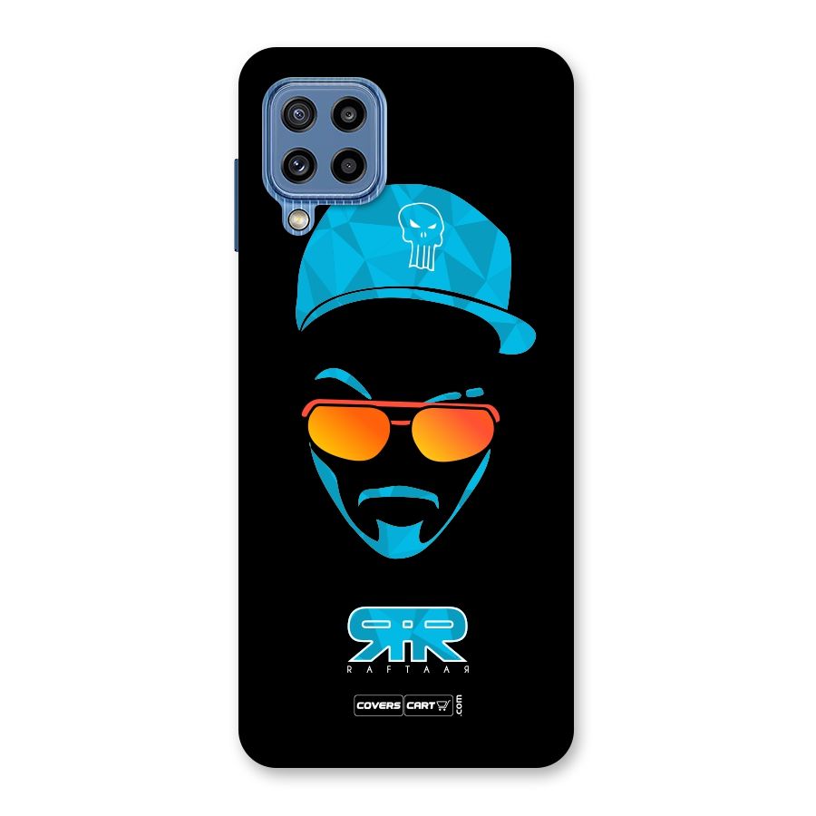 Raftaar Black and Blue Back Case for Galaxy M32