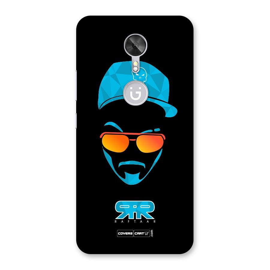 Raftaar Black and Blue Back Case for Gionee A1