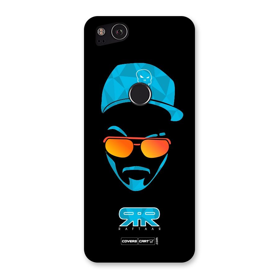 Raftaar Black and Blue Back Case for Google Pixel 2