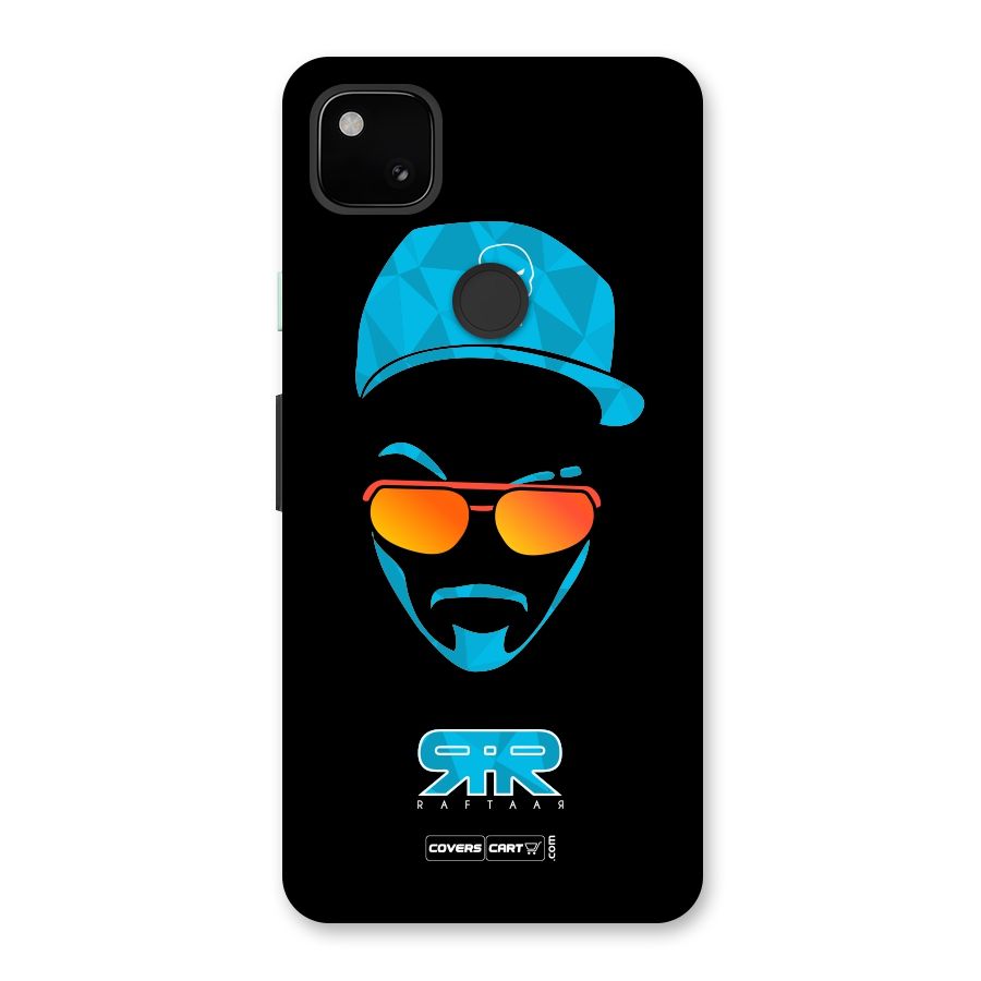 Raftaar Black and Blue Back Case for Google Pixel 4a