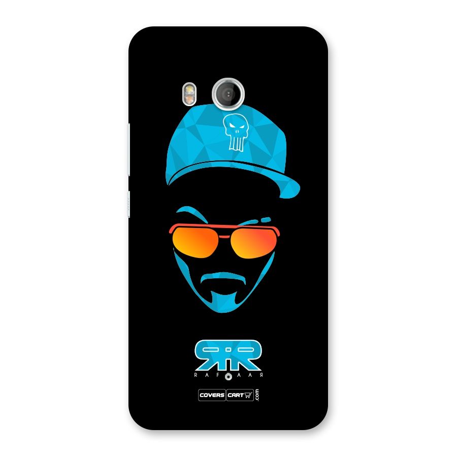 Raftaar Black and Blue Back Case for HTC U11