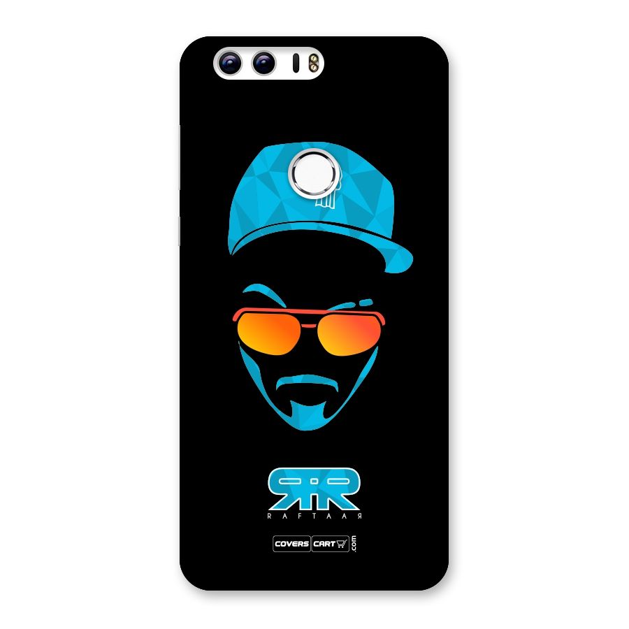 Raftaar Black and Blue Back Case for Honor 8