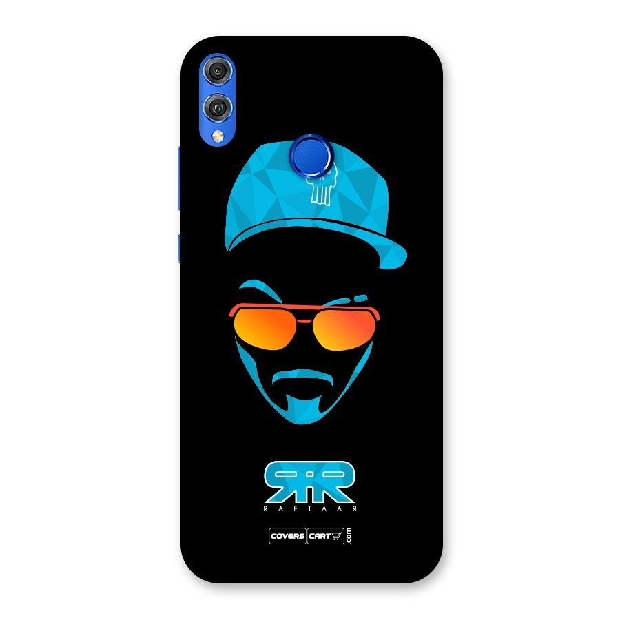 Raftaar Black and Blue Back Case for Honor 8X