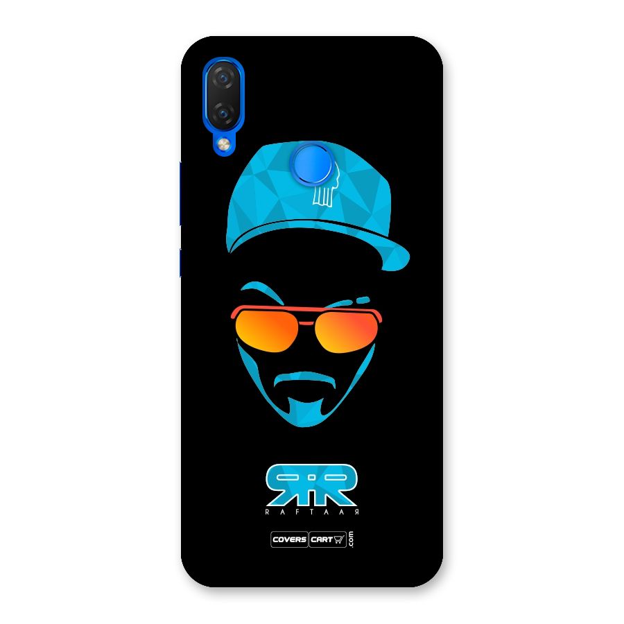 Raftaar Black and Blue Back Case for Huawei P Smart+