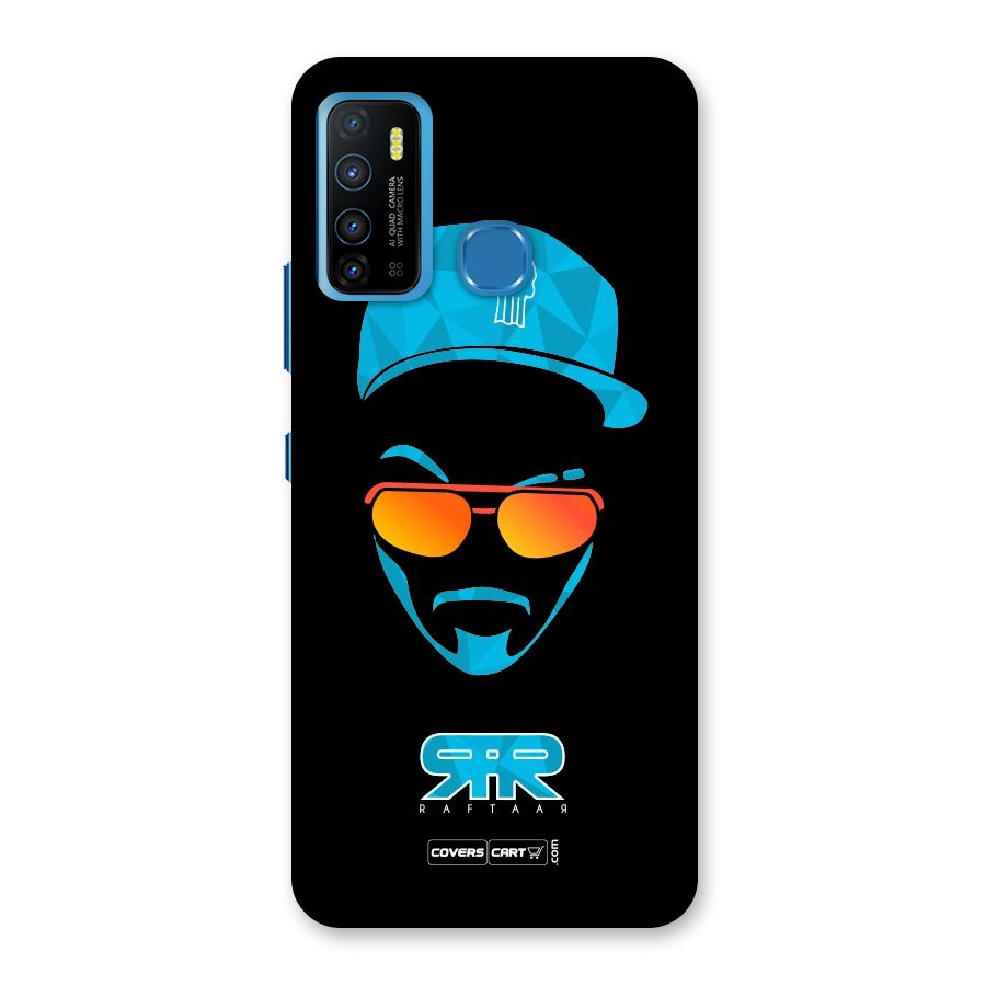 Raftaar Black and Blue Back Case for Infinix Hot 9