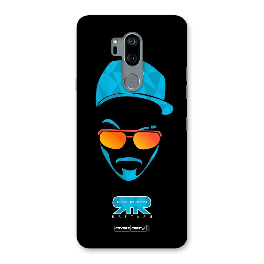 Raftaar Black and Blue Back Case for LG G7